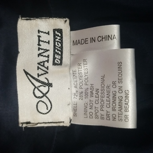 (M) Avanti Designs Beaded Formal Evening Office Workwear Business Professional - Picture 3 of 9